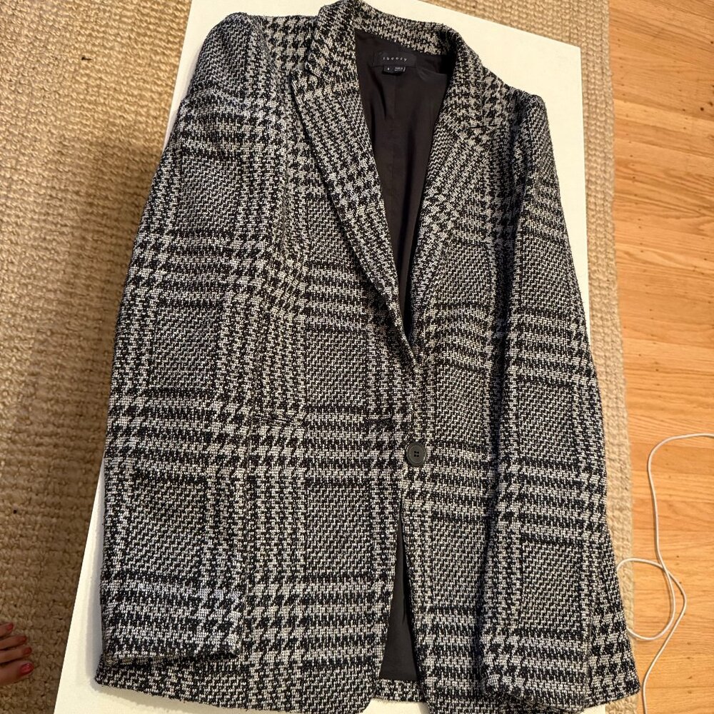 Theory Plaid Jacket